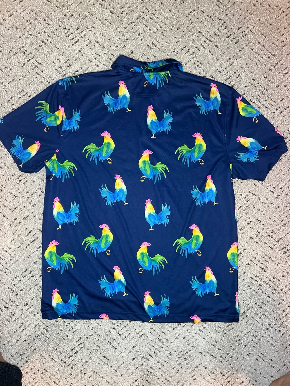 Chubbies Polo Shirt Men's Size Medium Colorful Rooster Graphic - Picture 5 of 7